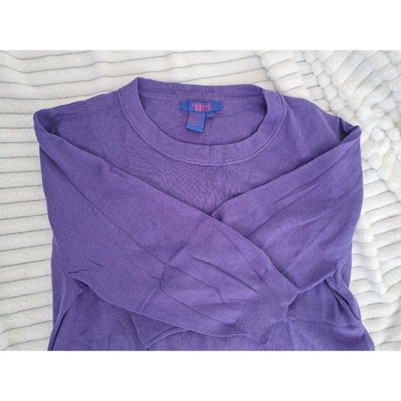 Twiggy LONDON Purple Crew Neck Sweater - Picture 7 of 7